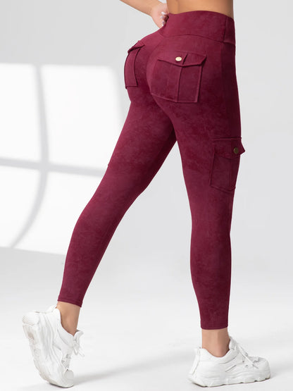 1/2/3 Pcs Seamless Yoga Cargo Leggings with Pocket Women Fashion Hip Lifting Sport Pants High Waist Fitness Elastic Slim Tight